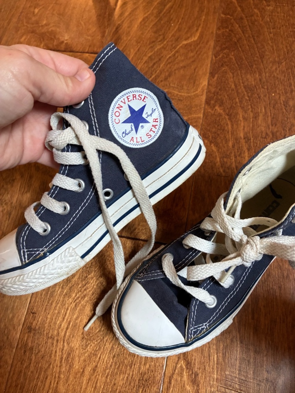 Converse Kids Navy Canvas High Top Sneakers